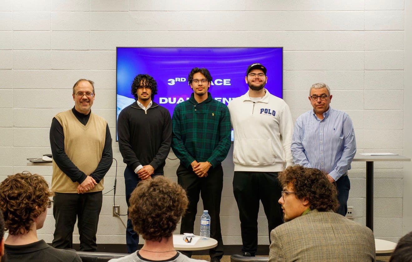 DualAgent team with judges at CITech 2026